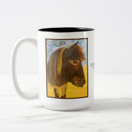 De Café Em Dois Tons Enche a Caneca do Cavalo