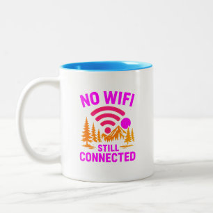 De Café Em Dois Tons Engraçada caneca Camping   Item do presente para a