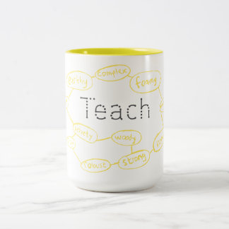 De Café Em Dois Tons Ensine a caneca