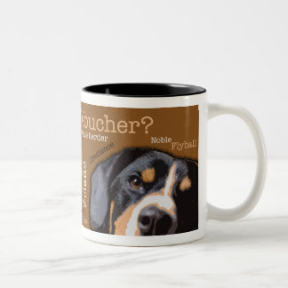 De Café Em Dois Tons Entlebucher obtido? Caneca