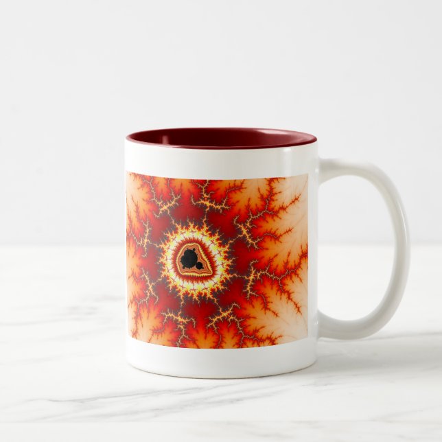 De Café Em Dois Tons Eos - Caneca Fractal (Direita)