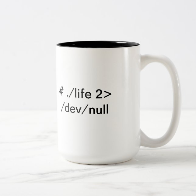 De Café Em Dois Tons Erros da vida na caneca da festança (Direita)
