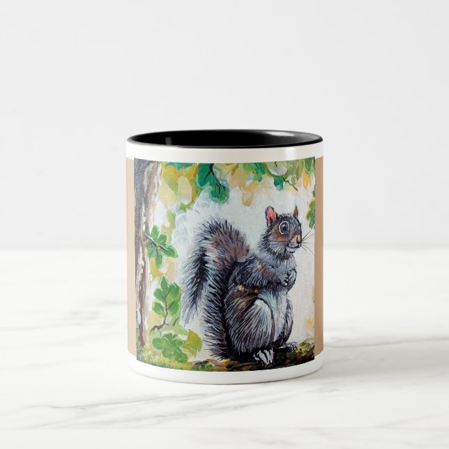 De Café Em Dois Tons Esquilo na caneca (Centro)