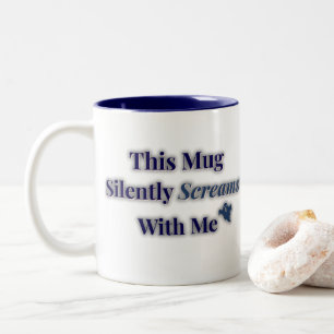 De Café Em Dois Tons Esta Caneca Grita Silenciosamente Comigo – Ansieda