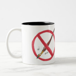 De Café Em Dois Tons Esta caneca não para mergulhar escovas