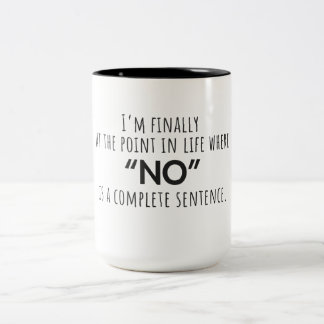 De Café Em Dois Tons Estou Finalmente no Ponto da Vida Caneca Citação
