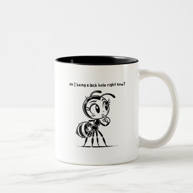 De Café Em Dois Tons Estou sendo um buraco negro 2 caneca tonada? (Direita)