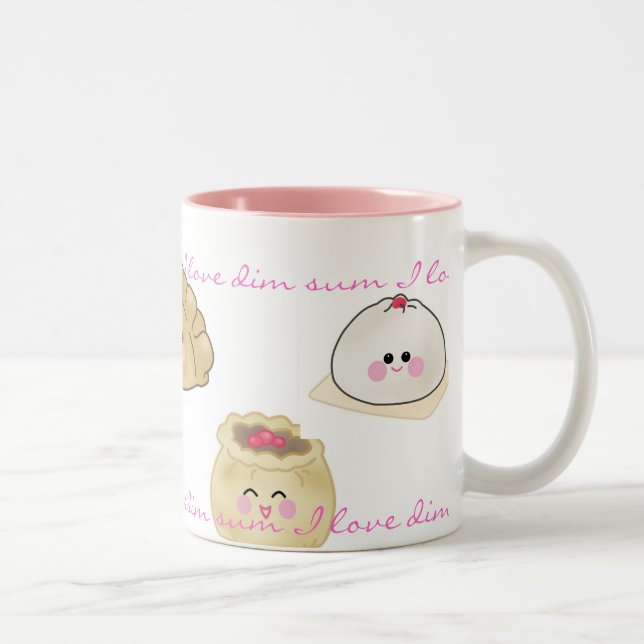 De Café Em Dois Tons Eu amo a caneca do dim sum (Direita)
