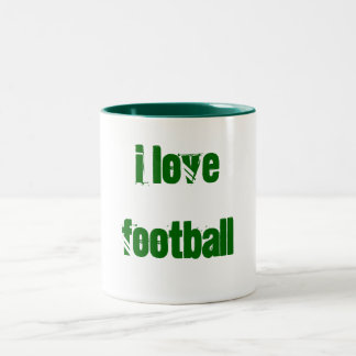 De Café Em Dois Tons Eu amo a caneca do futebol
