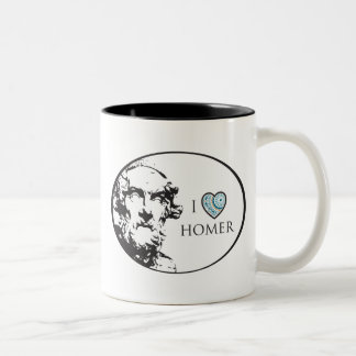 De Café Em Dois Tons Eu amo a caneca do local