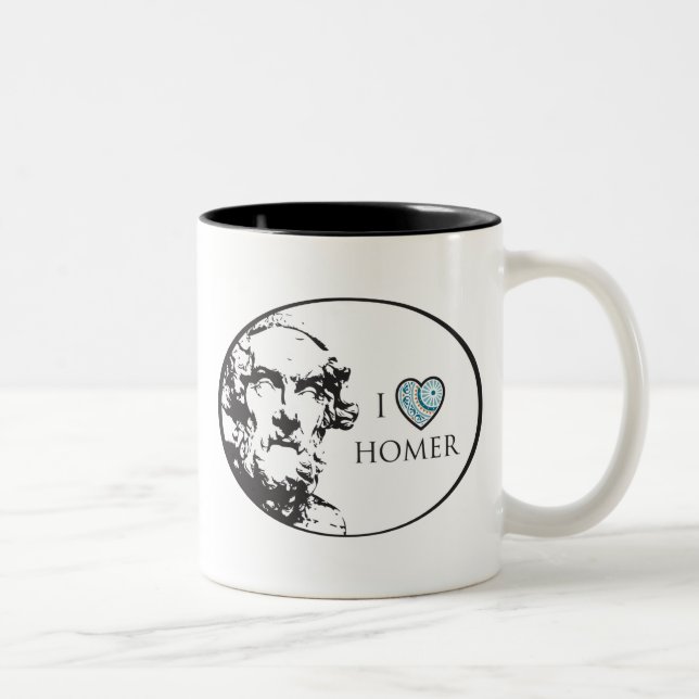 De Café Em Dois Tons Eu amo a caneca do local (Direita)
