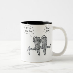 De Café Em Dois Tons Eu amo essa caneca do cão
