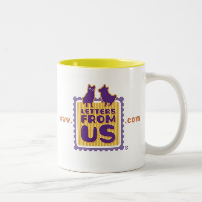 De Café Em Dois Tons "Eu apoio caneca da protecção animal" (Direita)