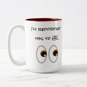 De Café Em Dois Tons Eu estou relatando este à caneca da hora