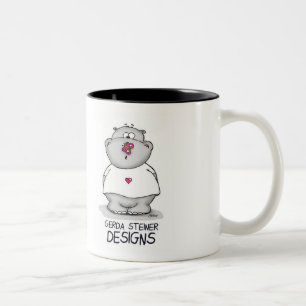De Café Em Dois Tons Eu faço a caneca impressionante dos cartões!