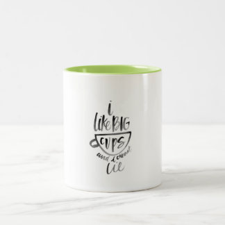 De Café Em Dois Tons Eu gosto da caneca grande dos copos