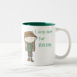 De Café Em Dois Tons Eu salto sestas para caminhar a caneca