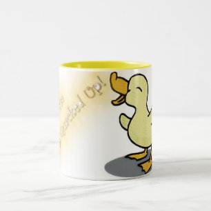 De Café Em Dois Tons Eu sou todo o Quacked acima da caneca 2