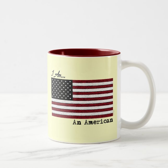 De Café Em Dois Tons EU SOU uma caneca americana (Direita)