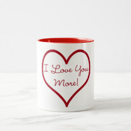 De Café Em Dois Tons Eu te amo mais caneca