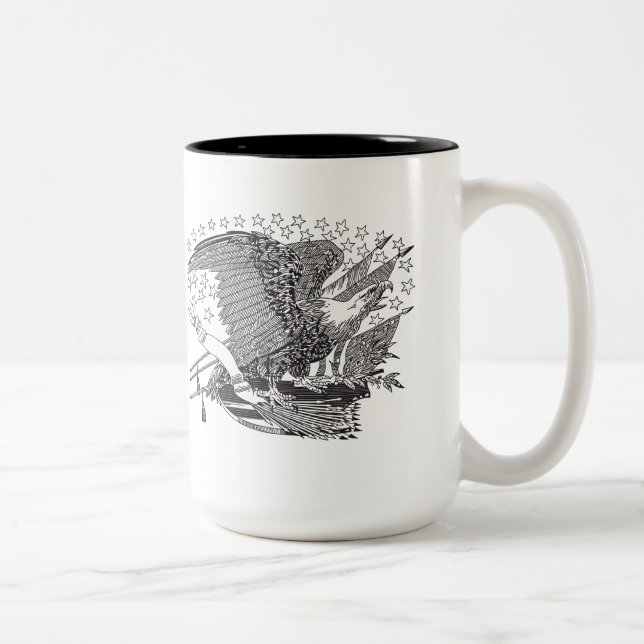 De Café Em Dois Tons Exército grande da caneca da república (Direita)