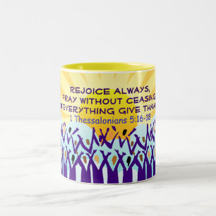 De Café Em Dois Tons Exulte a caneca