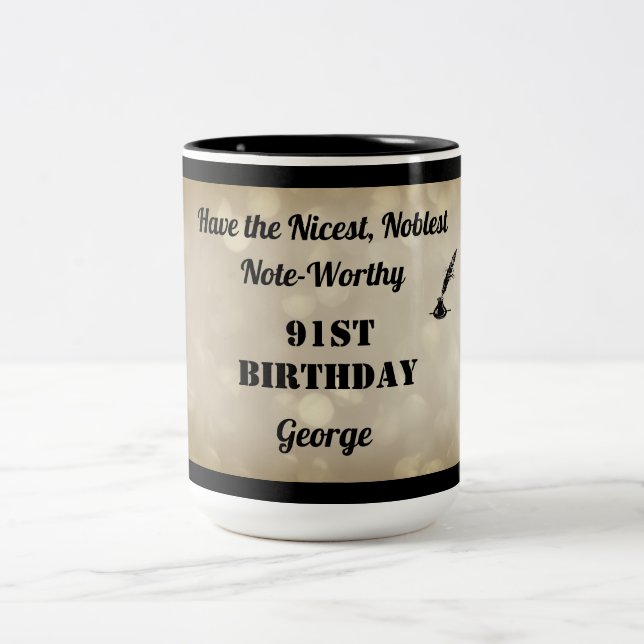 De Café Em Dois Tons Fabulosa caneca personalizada 91 (Centro)