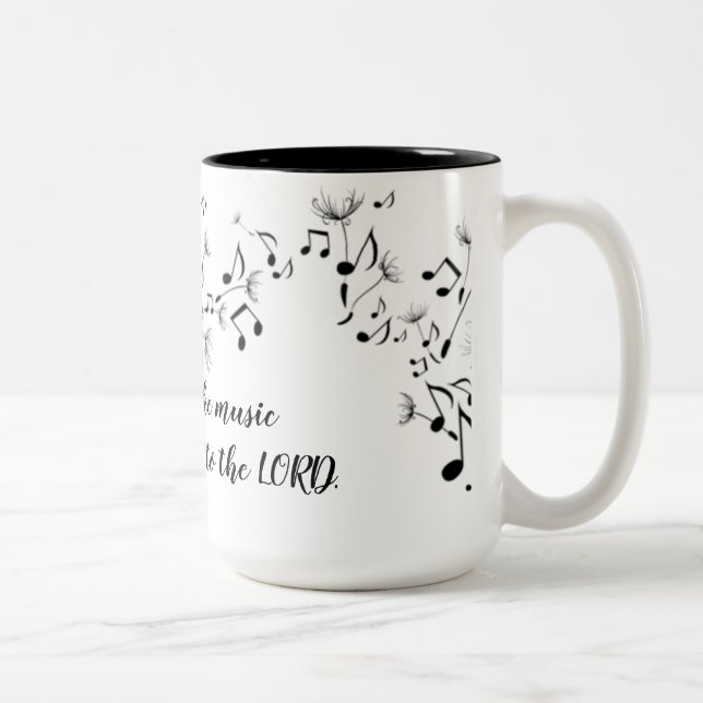 De Café Em Dois Tons Faça a caneca da música (Direita)