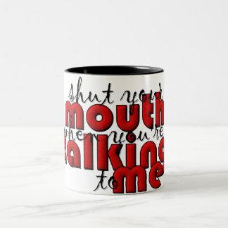 De Café Em Dois Tons Feche sua caneca da boca