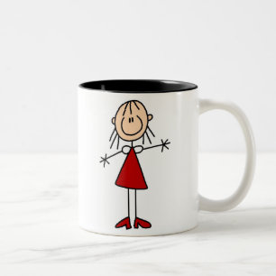 De Café Em Dois Tons Figura caneca da vara da mamã