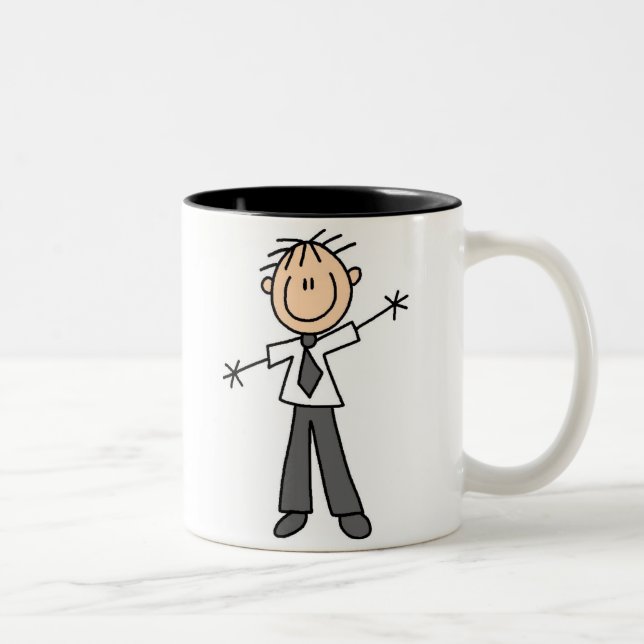 De Café Em Dois Tons Figura caneca da vara do pai (Direita)