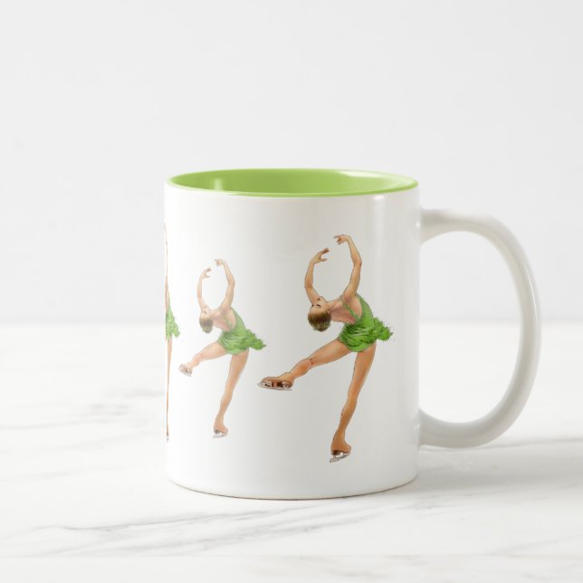 De Café Em Dois Tons Figura caneca do patinador (Direita)