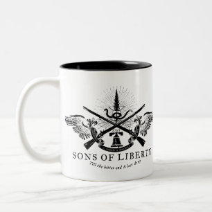 De Café Em Dois Tons Filhos da caneca da liberdade