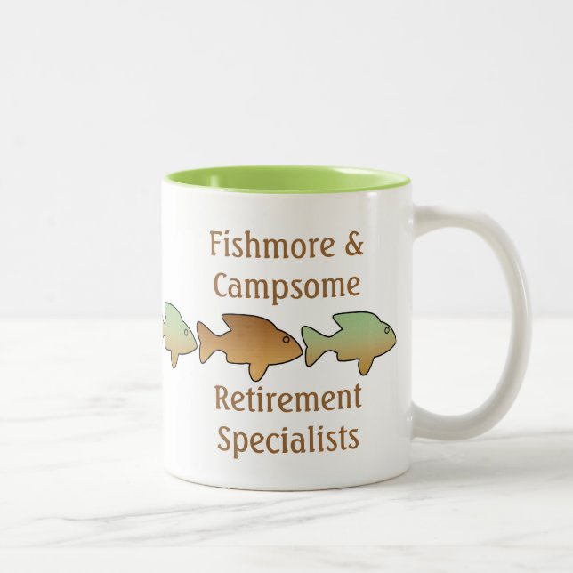 De Café Em Dois Tons Fishmore & Campsome, caneca da aposentadoria (Direita)