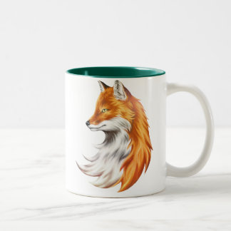 De Café Em Dois Tons Fox da mágica - Caneca