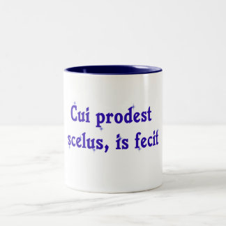 De Café Em Dois Tons Frase Latin na caneca do advogado