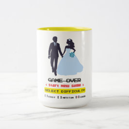 De Café Em Dois Tons Game Over caneca