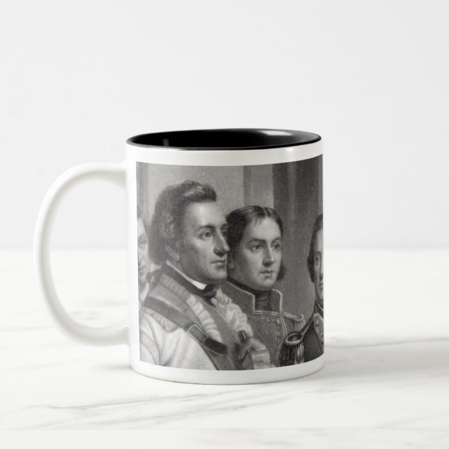 De Café Em Dois Tons Generais da caneca George Washington (Esquerda)