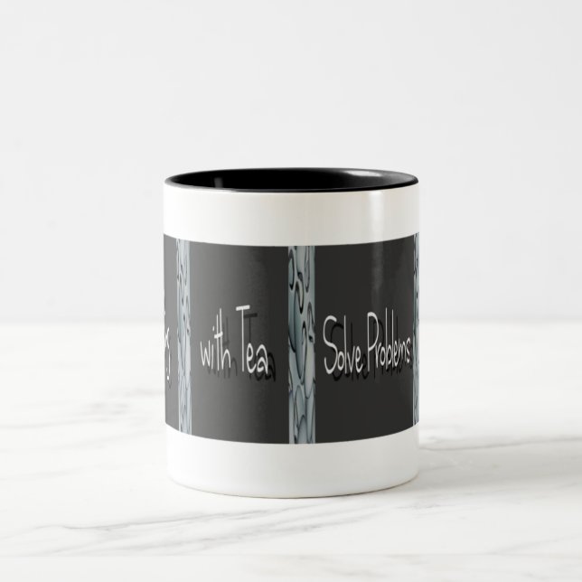 De Café Em Dois Tons Giro com caneca do chá (Centro)