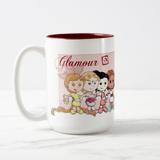 De Café Em Dois Tons Glamour - Caneca (Esquerda)
