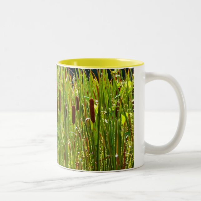 De Café Em Dois Tons grama Sun-beijada - caneca (Direita)