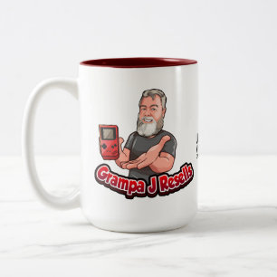 De Café Em Dois Tons Grampa J Revela Caneca Direita