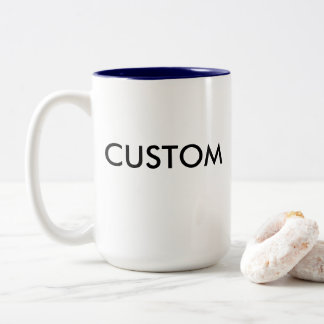 De Café Em Dois Tons Grande 15oz caneca do Dois-Tom feito sob encomenda