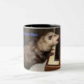 De Café Em Dois Tons Grande caneca com gambá do canto