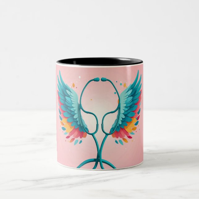 De Café Em Dois Tons Heartbeat Brew: Caneca Estetoscópio (Centro)