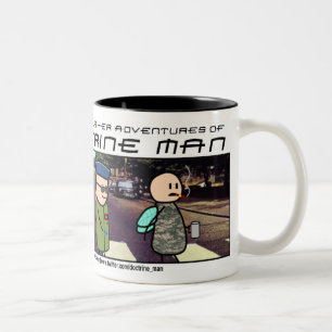 De Café Em Dois Tons Homem da doutrina!! Caneca da estrada da abadia