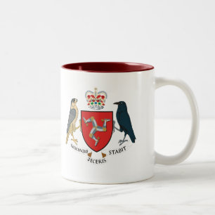 De Café Em Dois Tons Ilha da caneca da brasão do homem