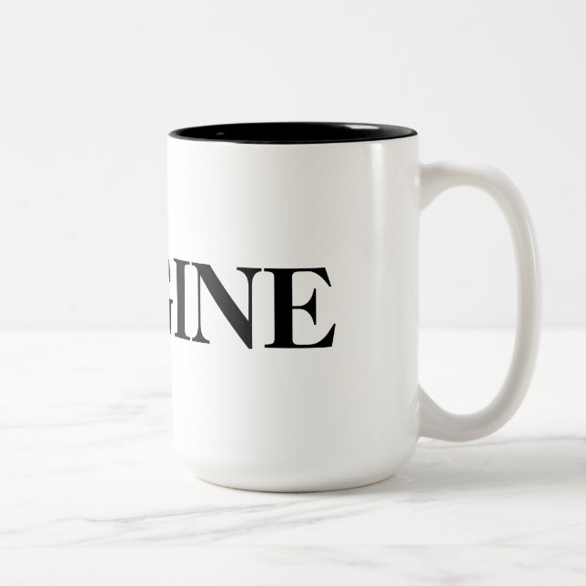 De Café Em Dois Tons Imagine a caneca (Direita)