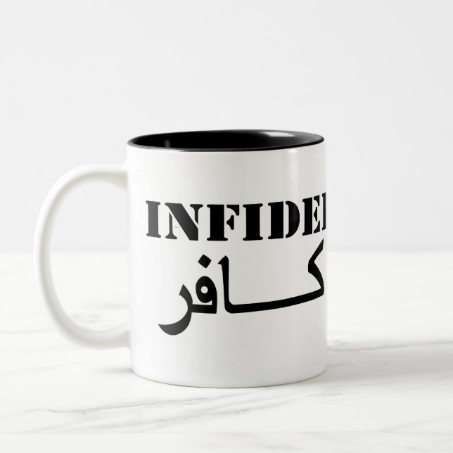 De Café Em Dois Tons INFIEL… Caneca (Esquerda)