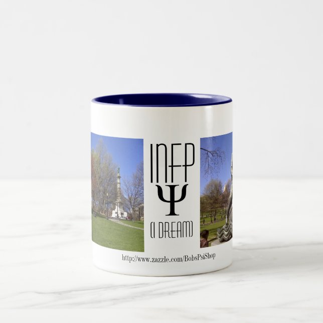 De Café Em Dois Tons INFP eu sonho a caneca (Centro)